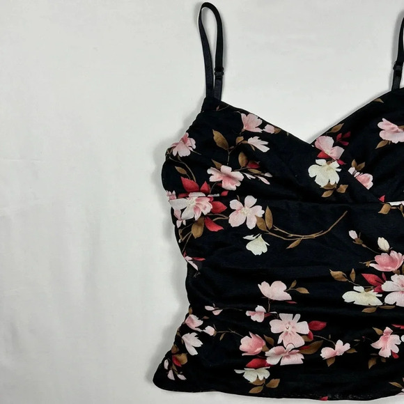 Vintage 90’s Floral Cropped Tank Top - Picture 4 of 10